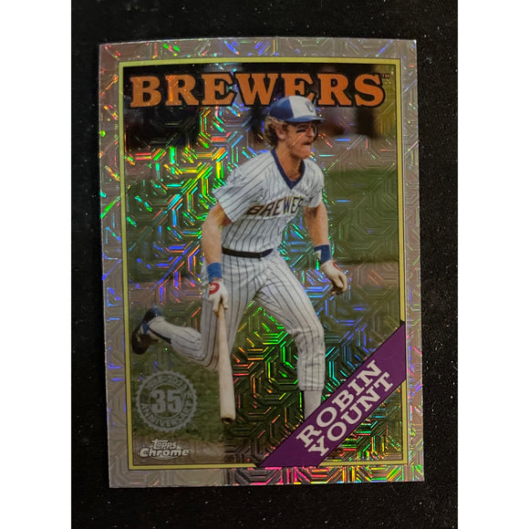 2023 Topps Baseball Silver Pack Mojo Refractor Robin Yount Brewers T88C-19