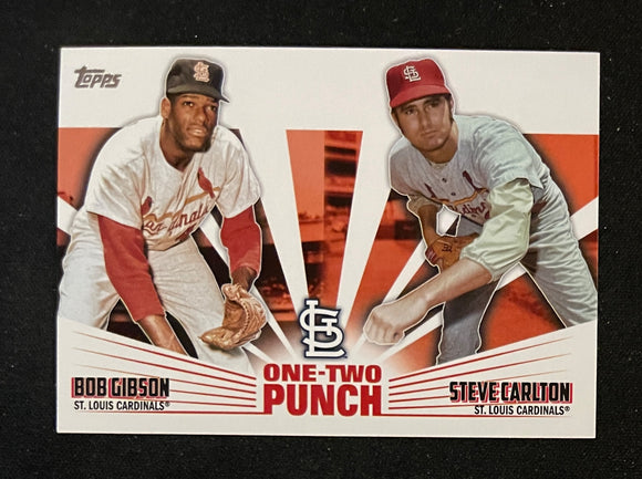 2023 Topps Series 1 One Two Punch Gibson Carlton Cardinals 12P-22