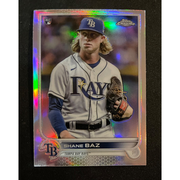 2022 Topps Baseball Chrome Photo Variation Refractor - Shane Baz RC - Rays - 201