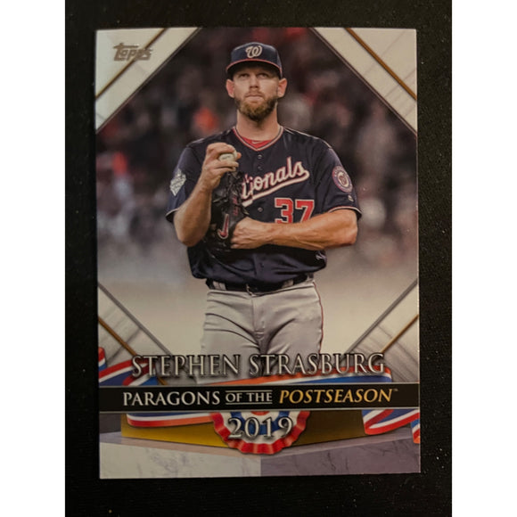 2022 Topps Update Paragons of the Post Season Stephen Strasburg Nationals PP-22