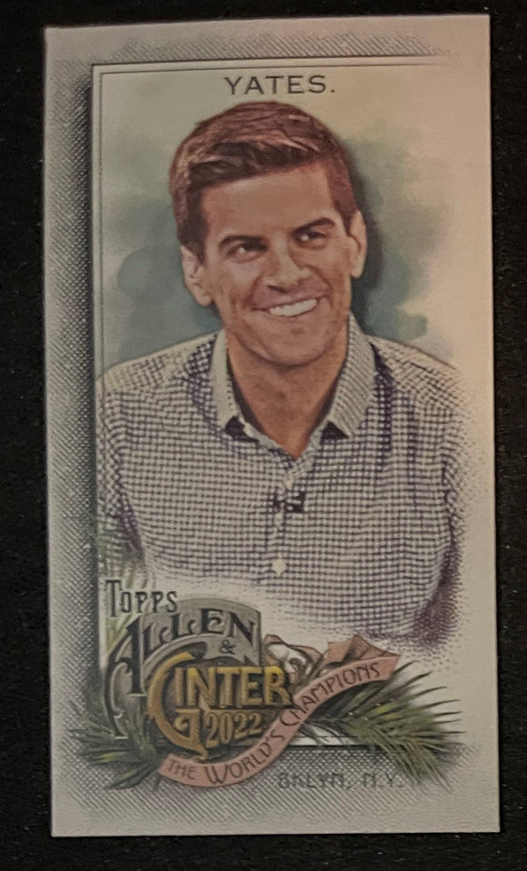 2022 Allen & Ginter Baseball Mini A&G Back Field Yates Reporter 283