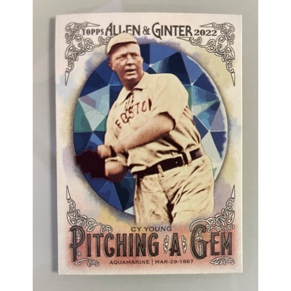 2022 Allen & Ginter Pitching a Gem Cy Young Red Sox PAG-14