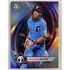 2022 Bowman Platinum Baseball Brandon Marsh RC Phillies  4