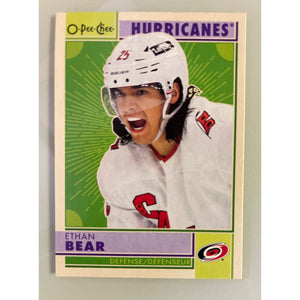 2022-23 O-Pee-Chee Hockey Retro Ethan Bear Hurricanes 444