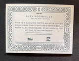 2022 Allen & Ginter Baseball Full Size Relic Alex Rodriguez Rangers AGRA-ARO