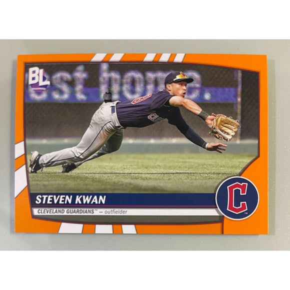 2023 Topps Big League Baseball - Electric Orange - Steven Kwan - Guardians - 32