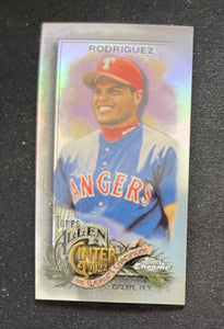 2022 Topps Allen & Ginter Chrome Mini Refractor Ivan Rodriguez Rangers 19