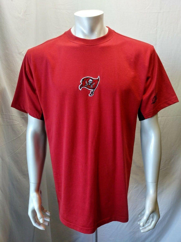 Tampa Bay Buccaneers Men's Medium Crew Neck Reebok NFL Team Apparel Red T Shirt