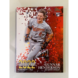 2023 Topps Series 1 Greatest Hits - Gunnar Henderson RC - Orioles 22GH-13