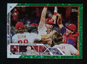 2023 Topps Series 1 Green Foilboard #/499 Rhys Lightning Phillies 248