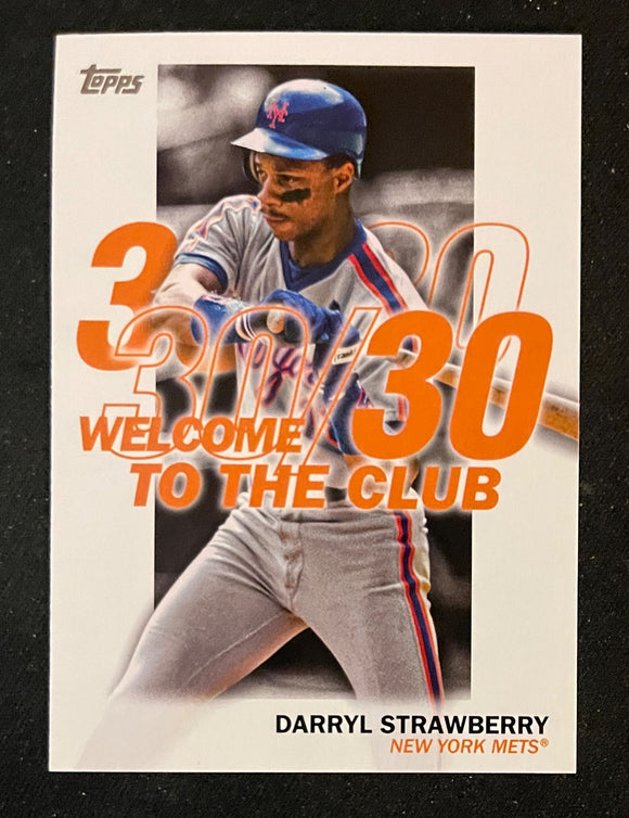 2023 Topps Series 1 Welcome to the Club 30/30 Darryl Strawberry Mets WC-10