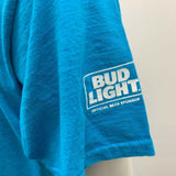 Miami Dolphins NFL T shirt Bud Light Men's Large Cotton Blue