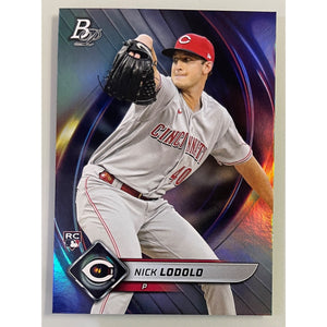 2022 Bowman Platinum Baseball Nick Lodolo RC Reds 39