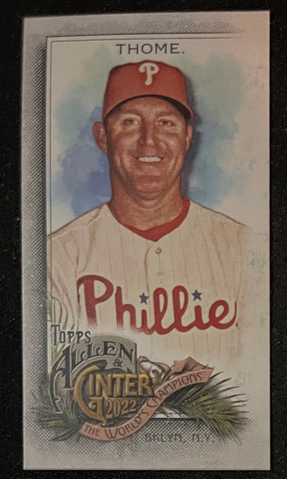 2022 Allen & Ginter Baseball Mini A&G Back Jim Thome Phillies 232