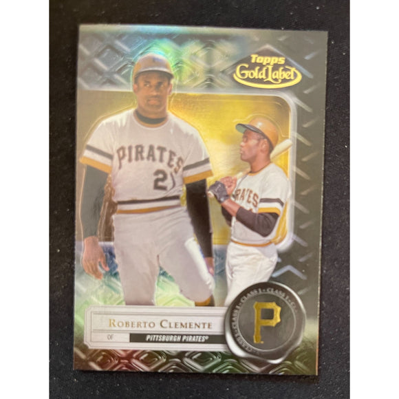 2022 Topps Gold Label - Black - Class 1 - Roberto Clemente - Pirates - 94