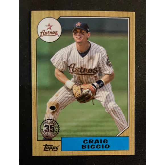 2022 Topps Update Baseball 1987 35th Anniversary Craig Biggio Astros 87TBU-28