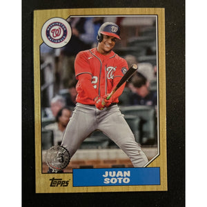 2022 Topps Update Baseball 1987 35th Anniversary Juan Soto Nationals 87TBU-22