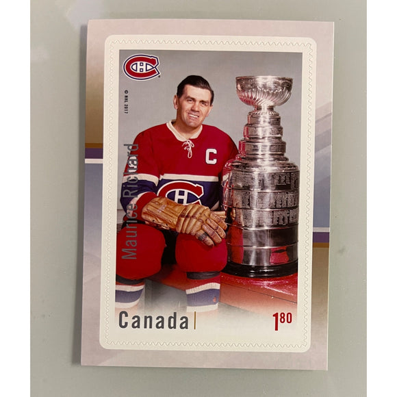 Canada Post NHL Souvenir Sheet Stamp 2017 Maurice Richard Montreal Canadiens $1.80