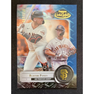 2022 Topps Gold Label - Blue # /150 - Class 1 - Buster Posey - Giants - 10