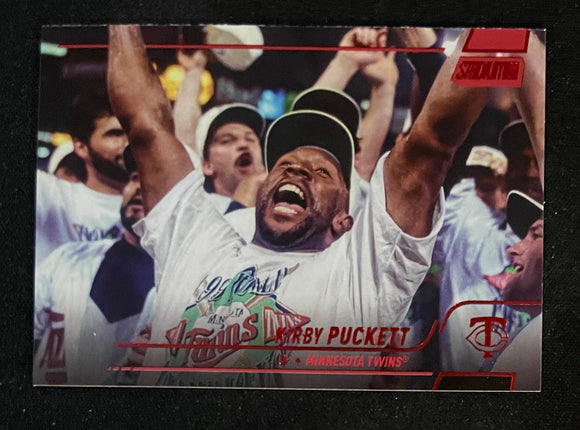 2022 Topps Stadium Club Baseball - Red Foil - Kirby Puckett - Twins -52