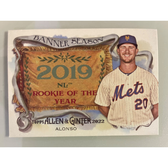 2022 Allen & Ginter Banner Season 2019 Pete Alonso Mets BS-49