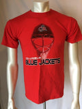 Columbus Blue Jackets NHL Hockey Men's Crew Neck Graphic Red T-Shirt Size Small