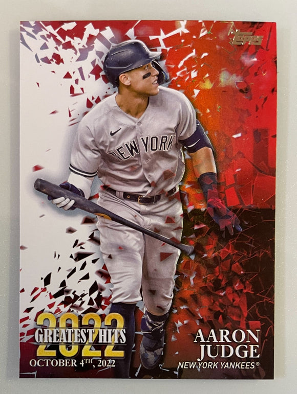 2023 Topps Series 1 2022 Greatest Hits Aaron Judge Yankees 22GH-25