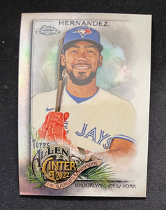 2022 Topps Allen & Ginter Chrome Refractor Teoscar Hernandez Blue Jays 111