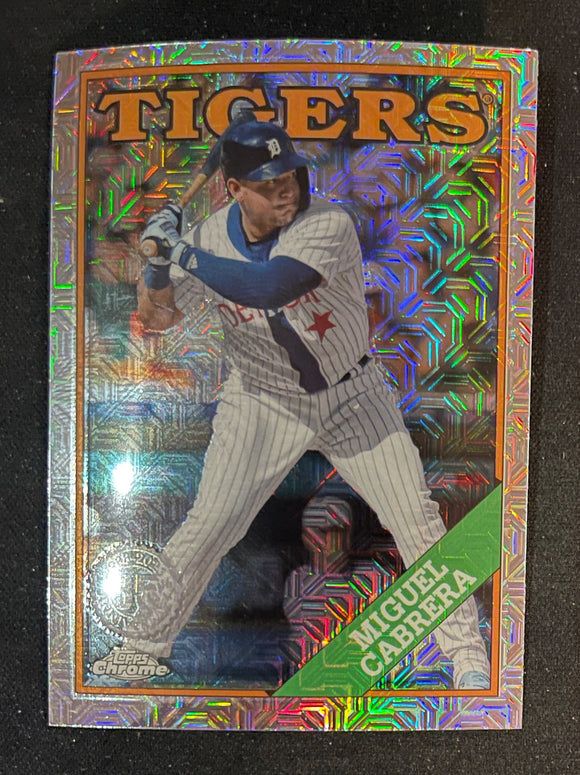 2023 Topps Series 1 Silver Pack Mojo Refractor Miguel Cabrera Tigers T88C-71