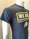 Tiger-Cats Football CFL Tee Men's Size Small Black Crew Neck Graphic T Shirt