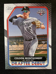 2022 Topps Pro Debut - Draftee Debut - Colson Montgomery - ACL White Sox - DB-10