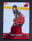 2022 Upper Deck Team Canada Juniors Pride of the Program Red Owen Pickering 92