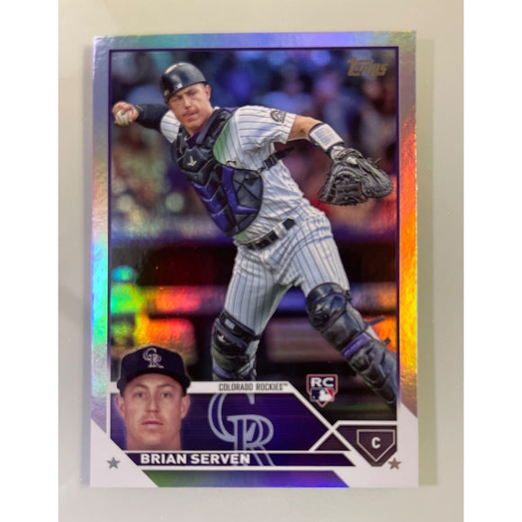 2023 Topps Series 1 Rainbow Foil Brian Serven RC Rockies - 41