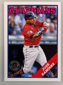 2023 Topps Series 1 1988 35th Anniversary Jose Ramirez Guardians T88-10