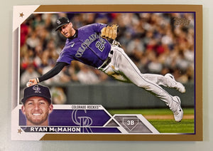 2023 Topps Series 1 Gold #/2023 Ryan McMahon Rockies 301