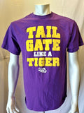 LSU Tigers Men's Short Sleeve "Tail Gate Like A Tiger" Puprle T Shirt Size Large