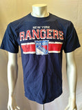 New York Rangers NHL Hockey Blue Short Sleeve Crew Neck Graphic T Shirt Size S