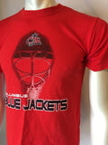 Columbus Blue Jackets NHL Hockey Men's Crew Neck Graphic Red T-Shirt Size Small