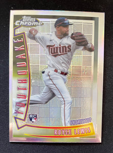 2022 Topps Chrome Baseball Youthquake Royce Lewis RC Twins YQ-24