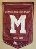 Montreal Maroons Coors Light NHL Banner Hockey Playoffs Stanley Cup 1926 1935