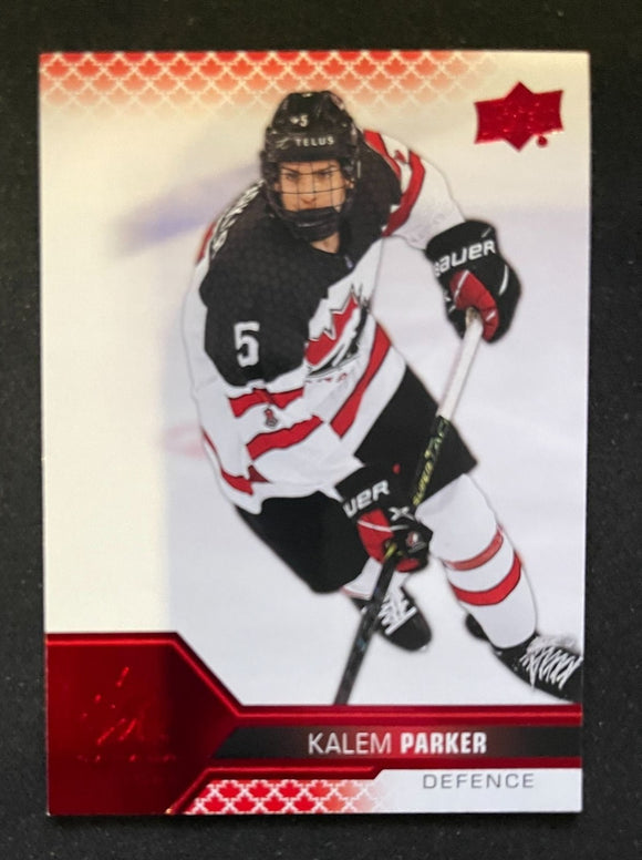 2022 Upper Deck Team Canada Juniors - Red - Kalem Parker 34