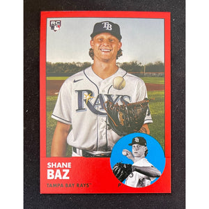 2022 Topps Archives Base Red #41 Shane Baz 43/75 - Tampa Bay Rays