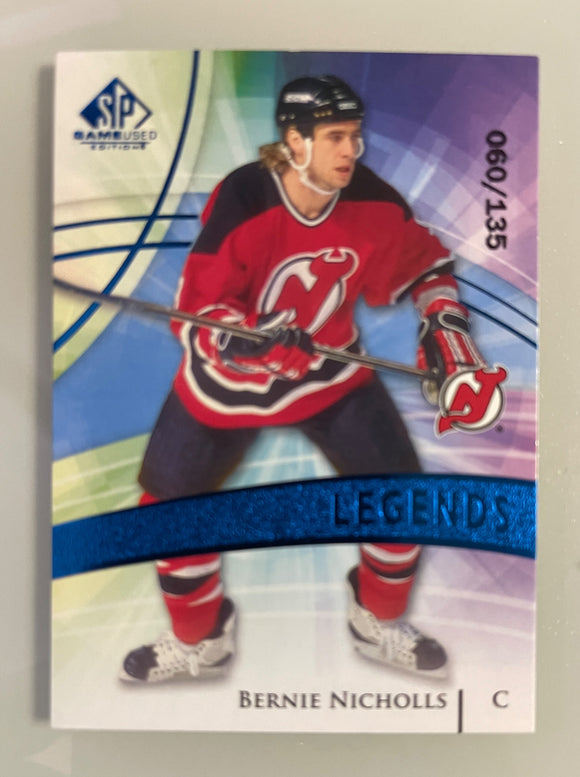 2020-21 SP Game Used Legends #/135 Bernie Nichols Devils 104