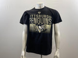 Pittsburgh Penguins Reebok Tee Men's Large Black Graphic Crew Neck T Shirt