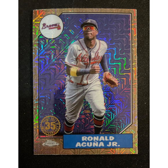 2022 Topps Update Silver Pack Mojo Ref Ronald Acuna Jr Braves T87C-74