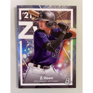 2021 Bowman Platinum - Precious Elements - Zac Veen- Rockies - PE-6