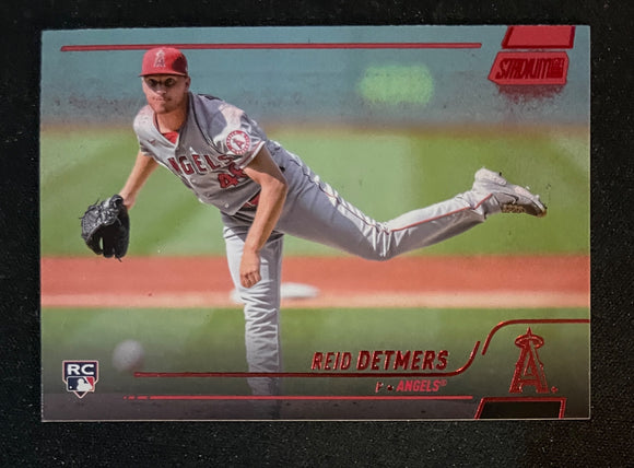 2022 Topps Stadium Club Baseball - Red Foil - Reid Detmers RC - Angels - 208