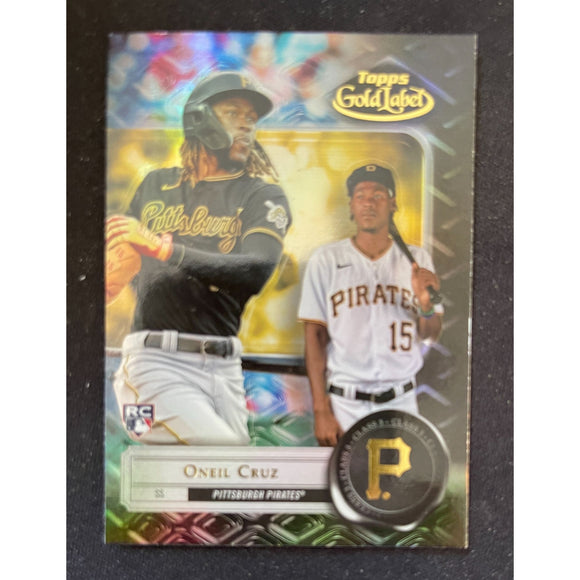 2022 Topps Gold Label - Black - Class 1 - Oneil Cruz RC - Pirates - 95