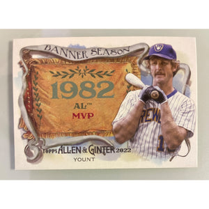 2022 Allen & Ginter Banner Season 1982 Robin Yount Brewers BS-8