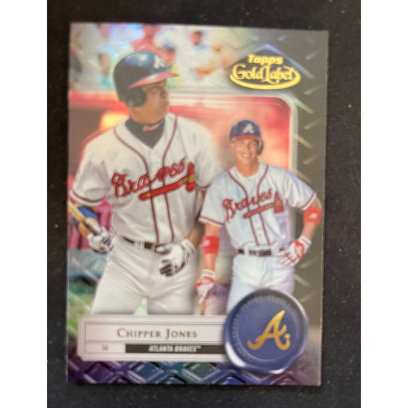 2022 Topps Gold Label - Black - Class 1 - Chipper Jones - Braves - 90